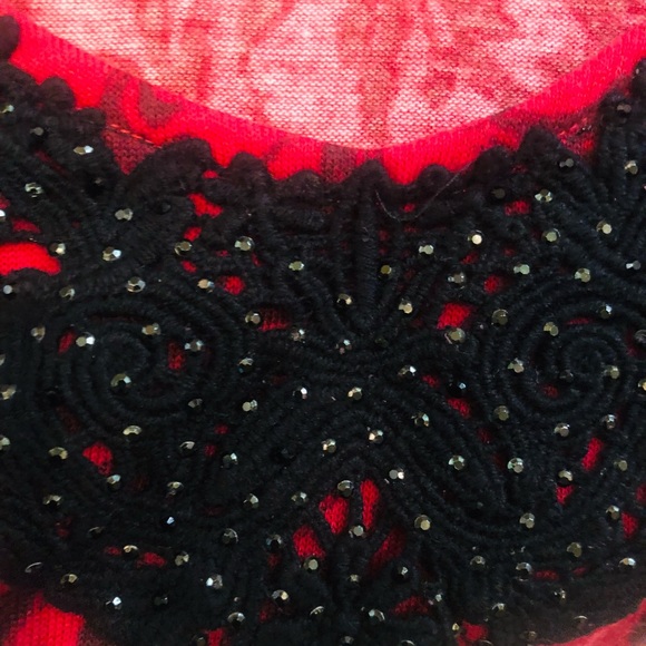 Black Sequined TunicTop - Picture 2 of 7